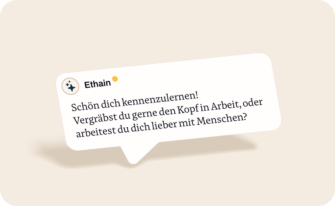 Ethain (KI) lernt dich kennen.